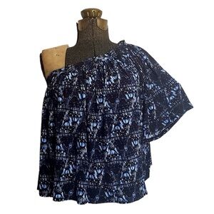 Free People NEW One Shoulder Flowy Crop Top